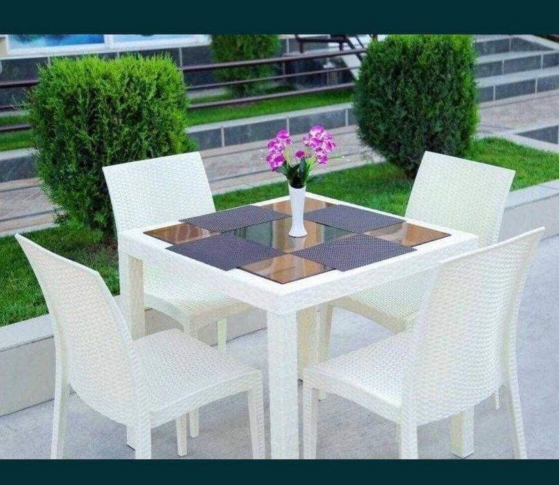 Пластмасса Столь и стул пластиковые