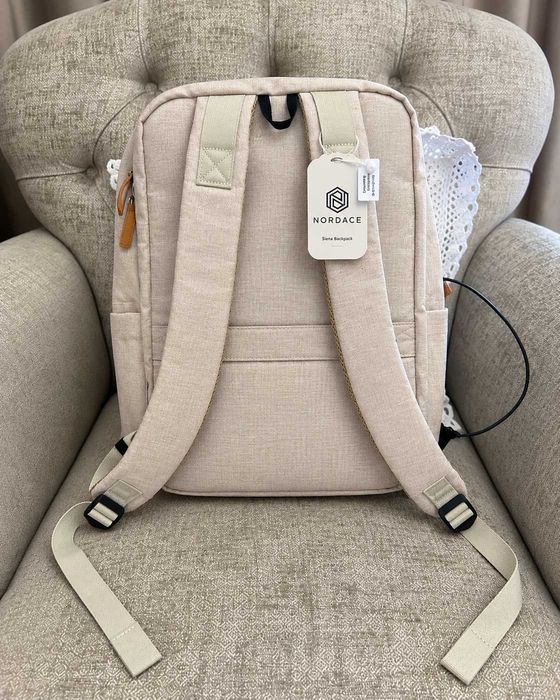 Nordace Siena Backpack rucsac laptop travel bej crem