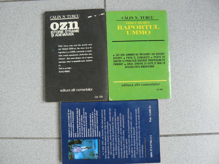 Lot de 3 Carti Ce Au Ca Subiect EXTRATERESTRI,OZN,Mistere,Enigme LOT 4