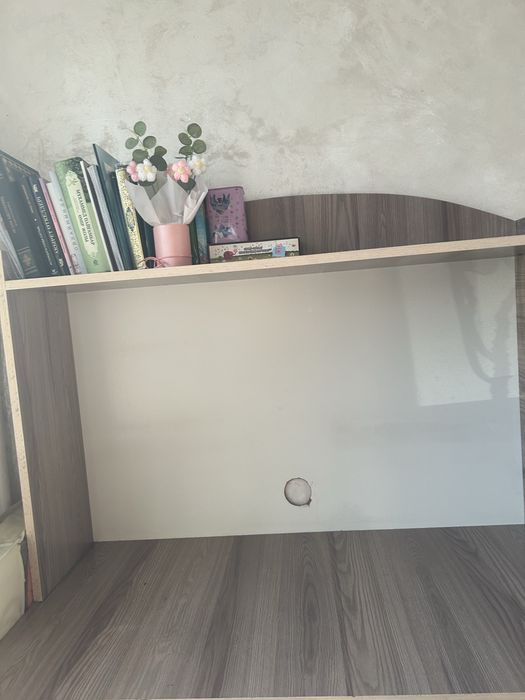 Компьютерный стол для учебы, полка для книг