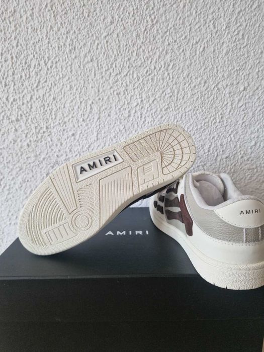 Adidasi AMIRI Skeleton albi maro 43