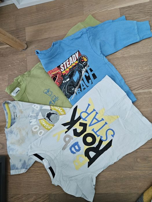 Pachet 2 tricouri și 2 bluze maneca lunga mărimea 98cm