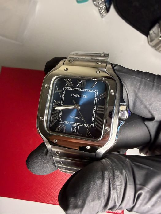 Луксозен сет за двойка Cartier Santos (Мъжки + Дамски)