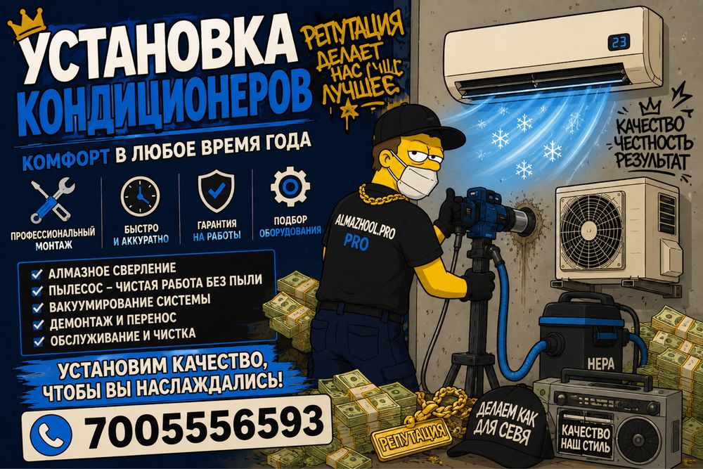 Установка кондиционера