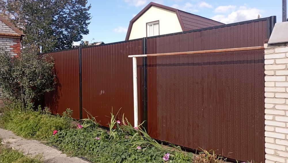 Забор,ворота,теплицы.