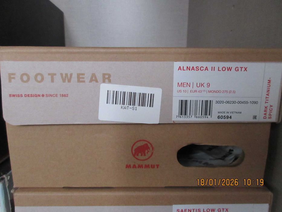 Trekkings Mammut Alnasca 2 Low Gtx Men Dark Titanium/Spicy