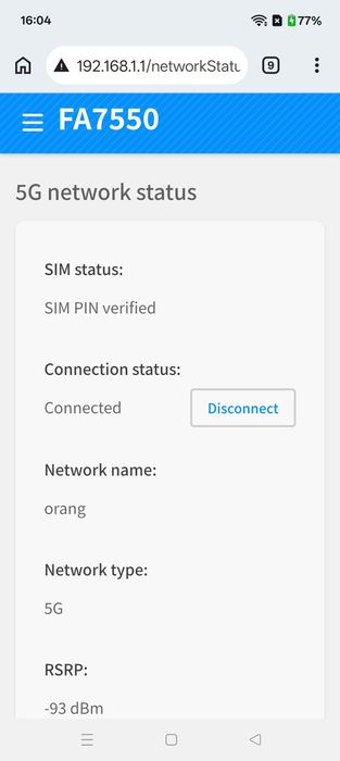 Modem 5G FA7550 by Kaon