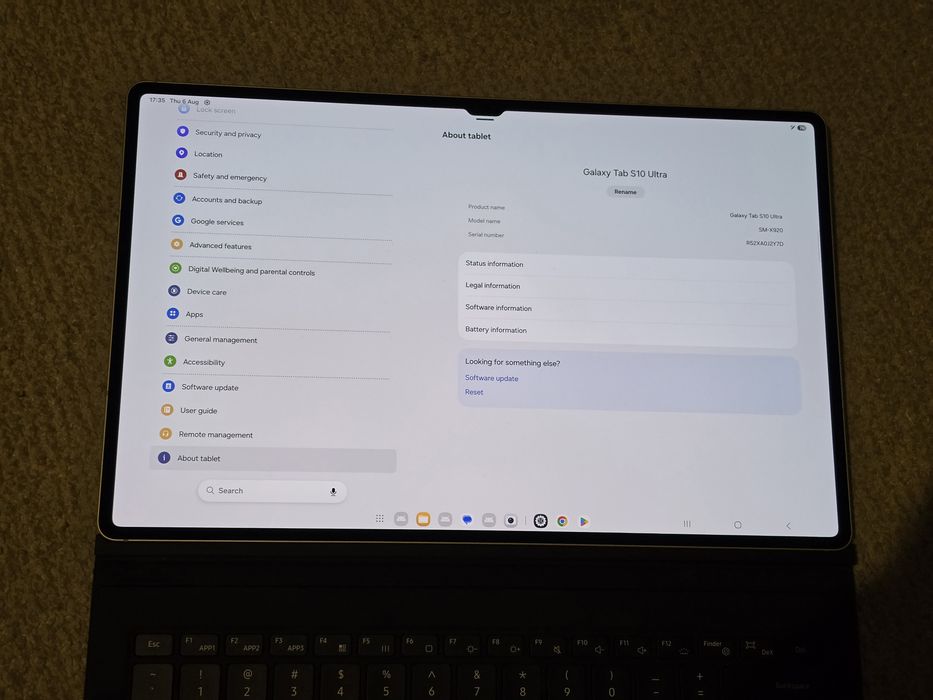 Tableta Samsung Galaxy Tab S10 Ultra, 14.6'', 12GB RAM, 256GB, WiFi, Platinum Silver + Samsung Book Cover Keyboard