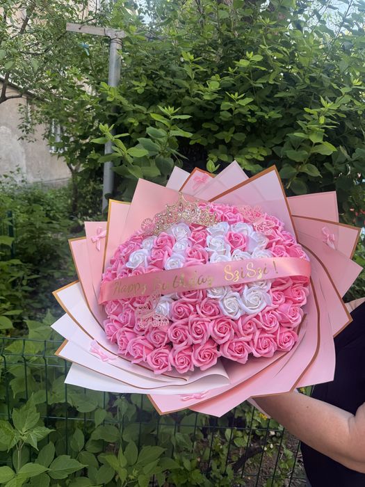Super Ofertă! Buchet 101 Trandafiri Săpun 200 Lei / Livrare Toată Țara