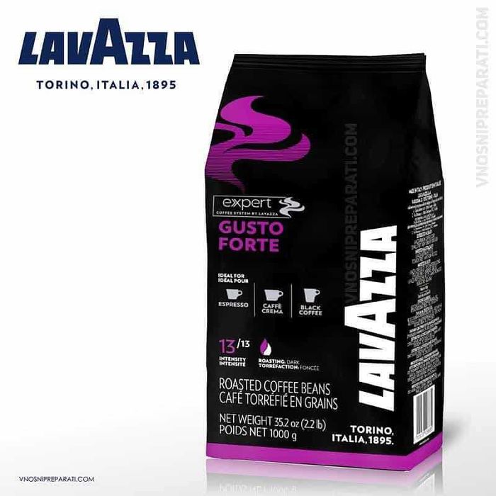 Безплатна доставка за Бургас и Сл.Бряг  - Кафе на зърна Lavazza Expert Gusto Forte 1 кг.
