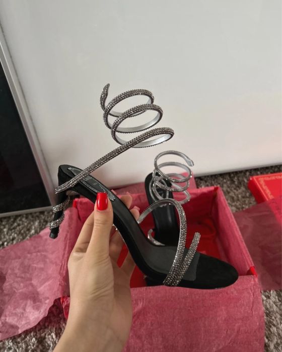 Sandale Rene Caovilla piele naturala 38-39 pe stoc