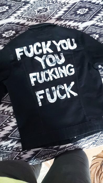 Geacă pictată manual