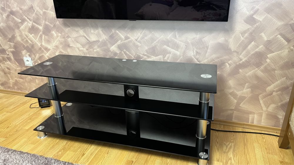 Rack Hi-Fi black/argintiu