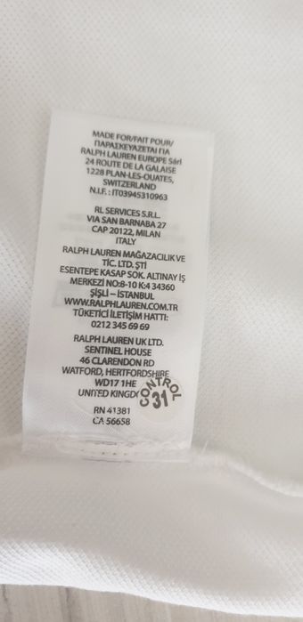 POLO Ralph Lauren Pique Cotton Slim Fit L НОВО ОРИГИНАЛ Мъжка Тениска