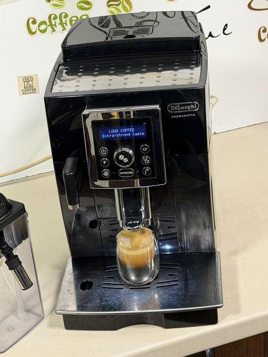 Кафемашина кафе автомат delonghi cappuccino с гаранция
