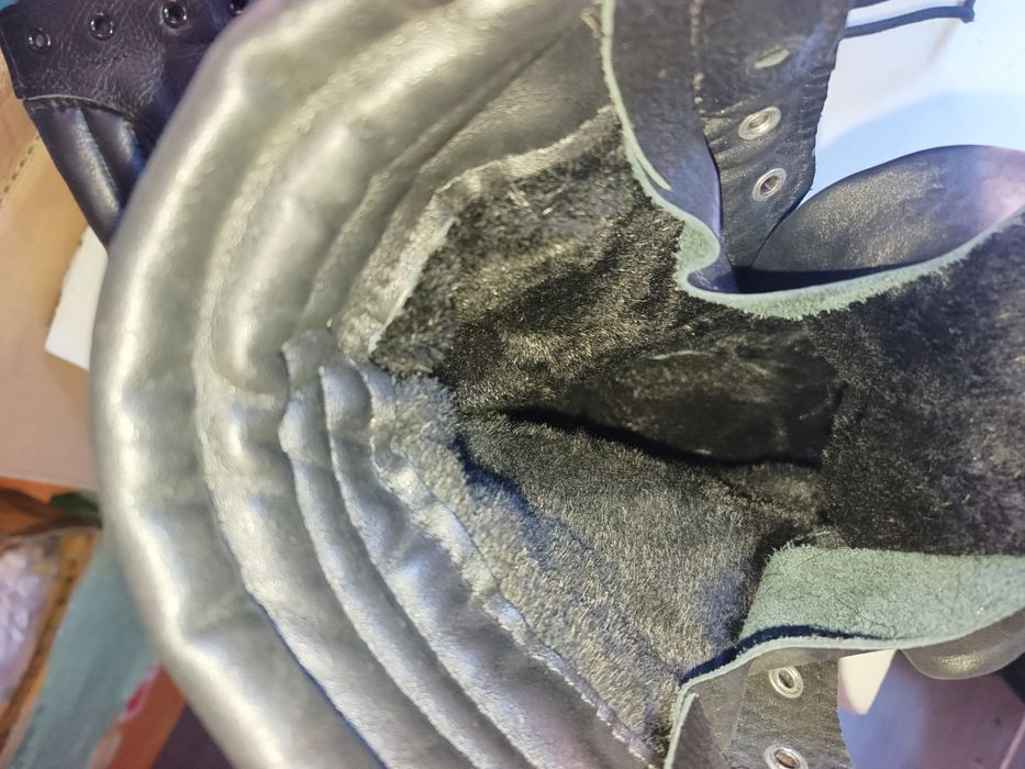 Берцы кожаные  зимние