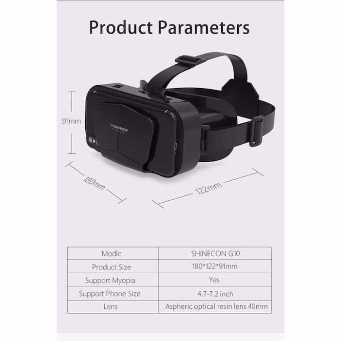 Очила за виртуална реалност VR Glass es + джойстик За смартфон до 7.2”