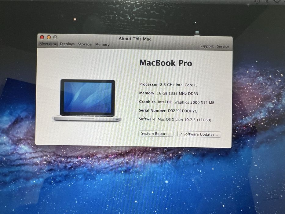 Macbook pro A1278