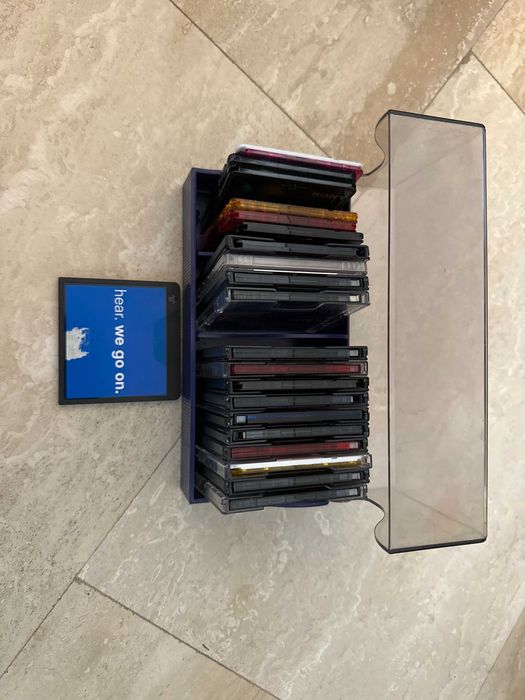 21 minidisc audio Sony, Maxell, BASF, TDK - cutie stocare, minidisc original