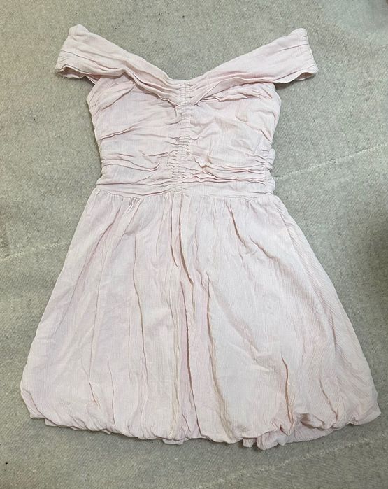 Къса розова рокля H&M