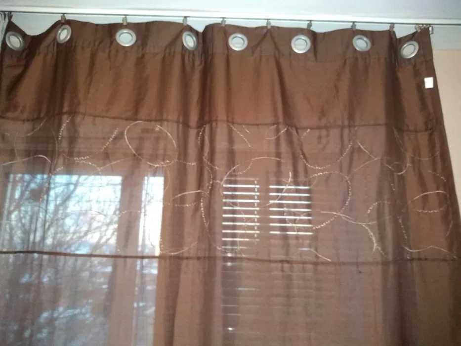4 бр. вис.3м/ш.1.44 м ИКЕА отлични завеси с метални халки и др.