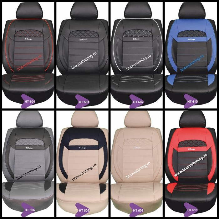 Huse scaun auto Piele Ecologica Audi,Mercedes,Skoda,FORD, Kia,Volkswag