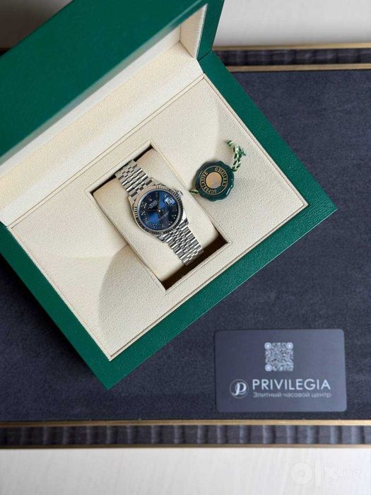 Rolex Datejust 31mm Steel and White Gold азуро