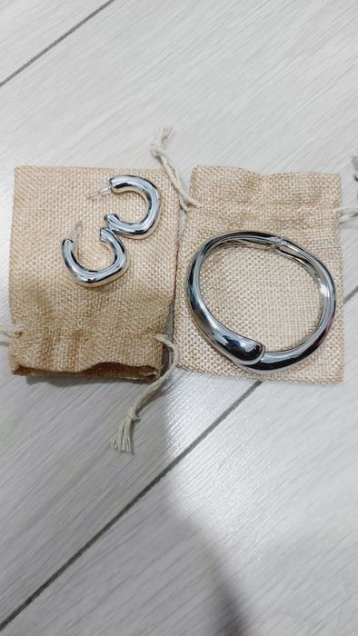 Серьги браслет бижутерия