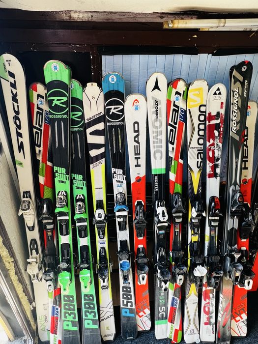 Ски 60€-използвани различни размери