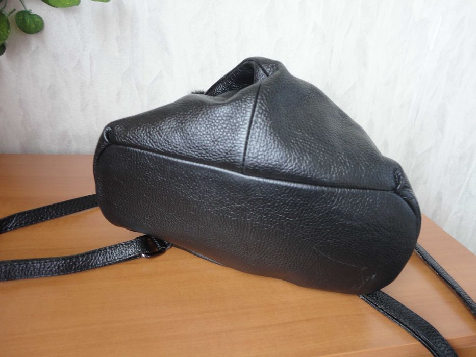 Естествена кожа/дамска чанта/раница