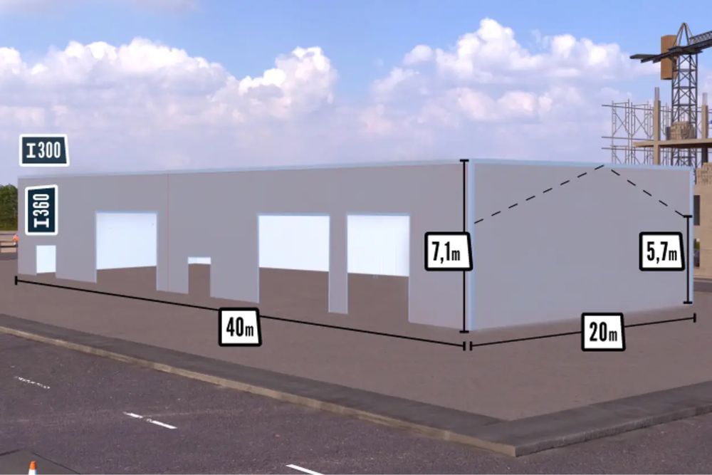 Hala metalica gata de montat zincata la cald structura metalica hale