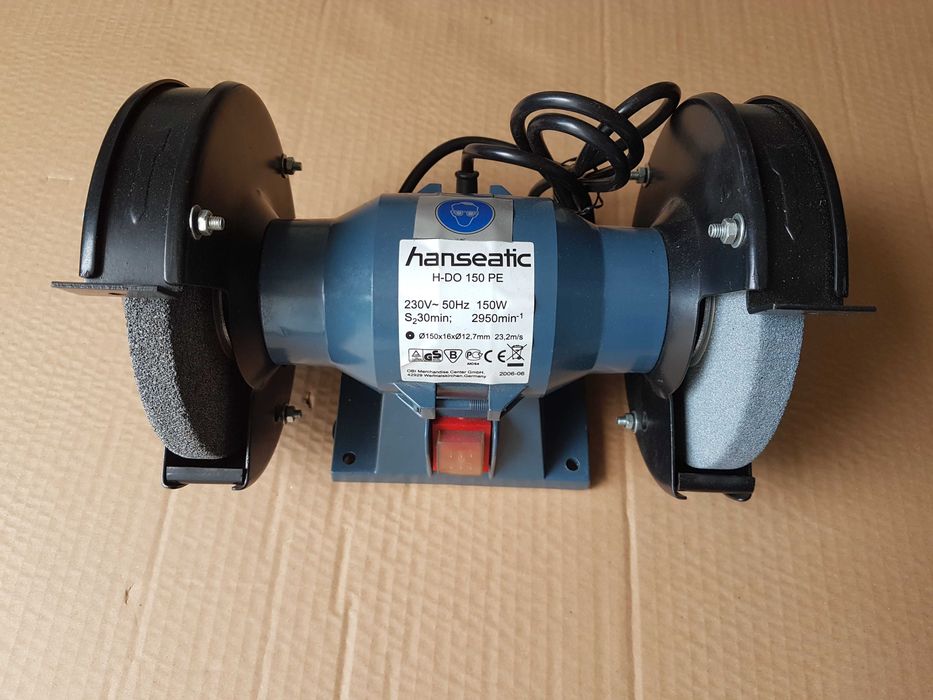 Polizor dublu, Hanseatic, 150W, 2950 rot/min NOU in ambalajul original