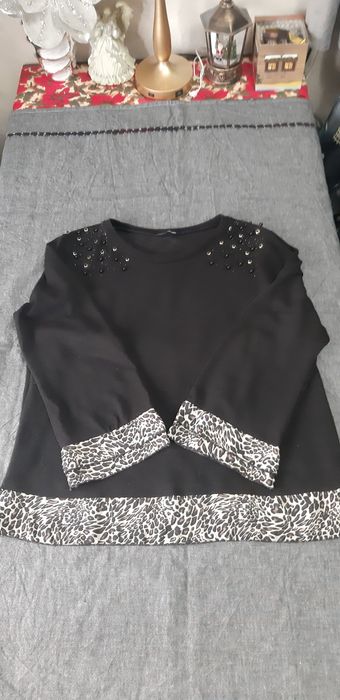 Pulover cu mărgele xl