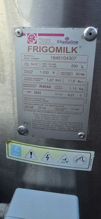 Racitor lapte 690litri