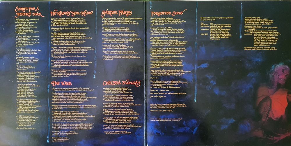 Marillion - Script for a Jester's Tear- Gatefold, UK first press,early matrix-1983