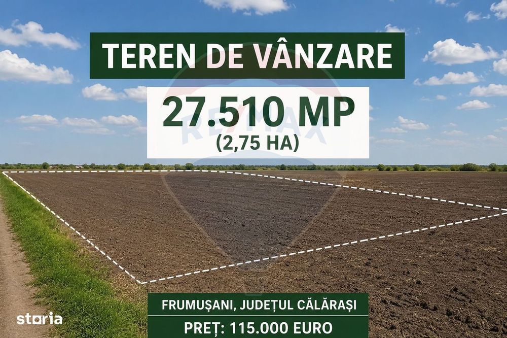 Teren de vânzare Frumusani Postavari Călărași