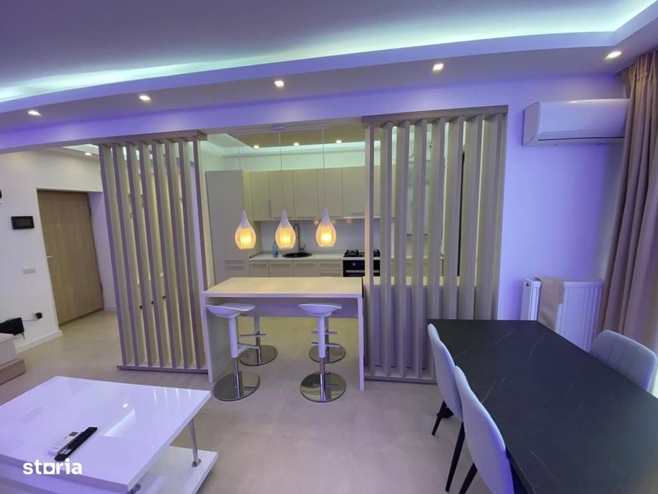 Apartament cu 2 camere de inchiriat, mobilat si utilat LUX