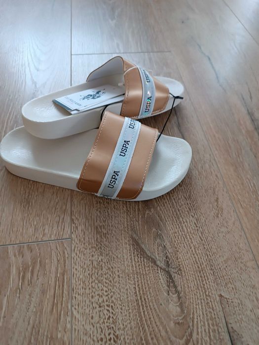 Нови дамски  оригинални чехли US Polo ASSN