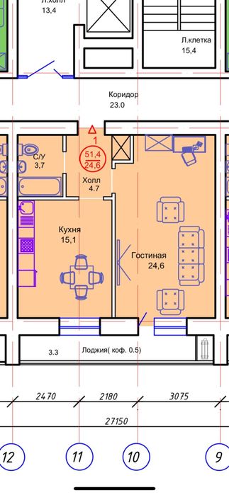 Продам 1 комн квартиру