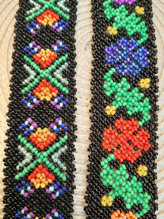 Cordon, brâu tradițional mărgele tricolor