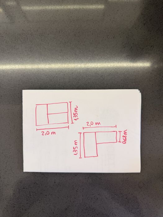 Разтегателен ъглов диван с функция сън – 200 × 135 см