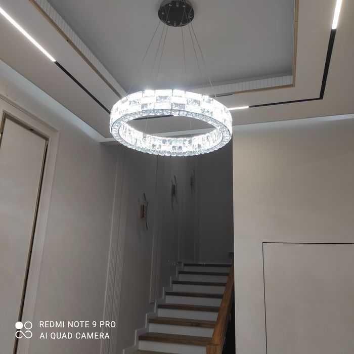 Установка люстры, услуги электрика