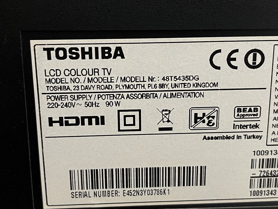 Телевизор Toshiba 48 инча