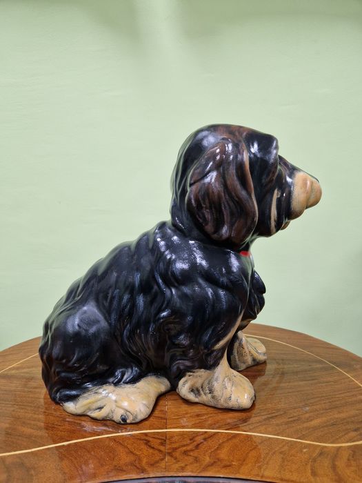 Страхотна антикварна немска керамична фигура статуетка