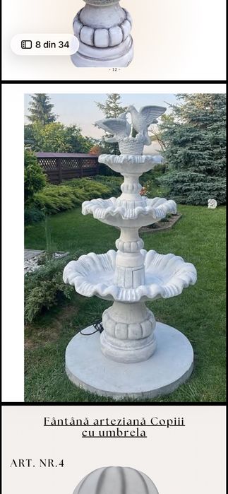 Fantana artezina fara bazin dar si cu bazin la un super pret .