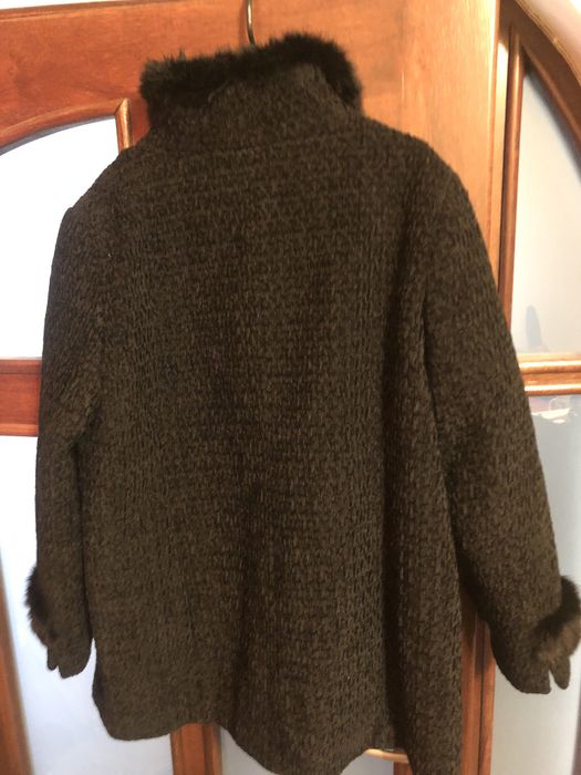 Palton femei imitatie de astrahan marimea 52