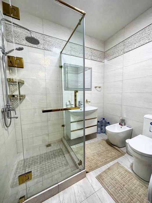 2 х комнатная/ НОВОСТРОЙКА 2/4/7 ЖК OQ SAROY Delux/ два балкона