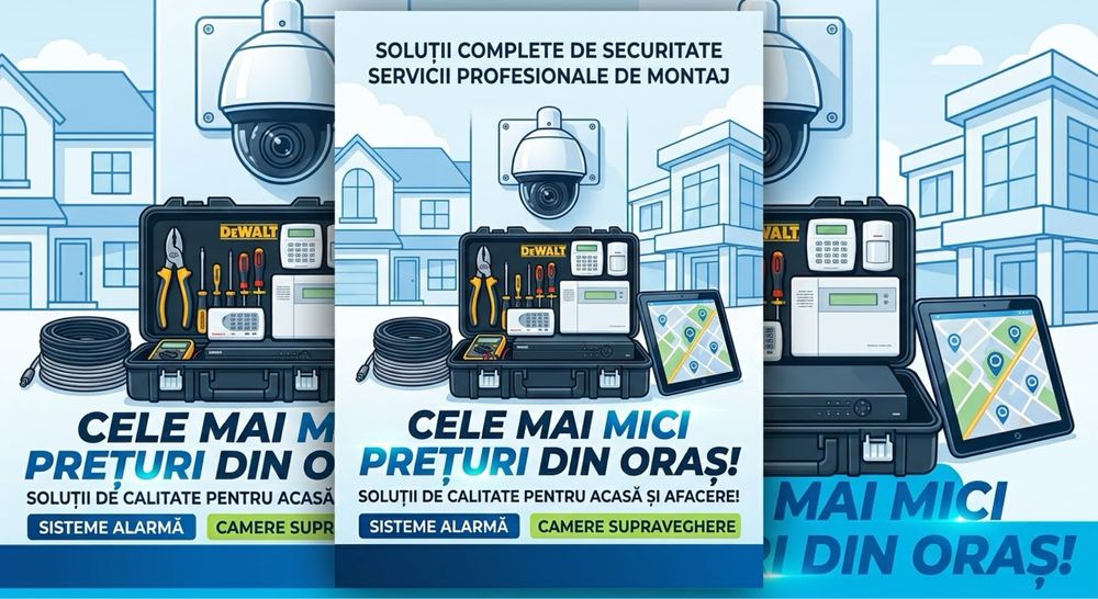 Oferim montaje si reparatii in sisteme de securitate