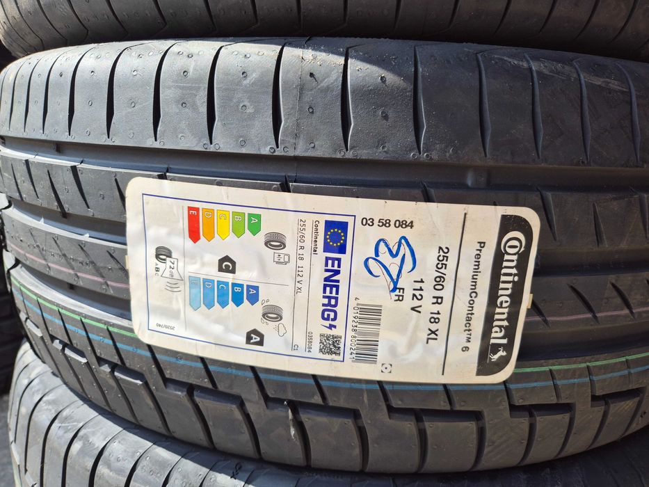 4 Anvelope de VARA - 255/60/18 112Y XL FR - Continental Premium Contact 6 - NOU - DOT 2024 !