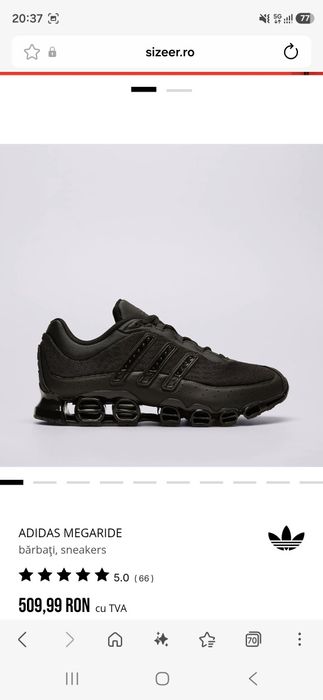 ADIDAS MEGARIDE 42.5(27CM) noi in cutie *puma*nike*reebok